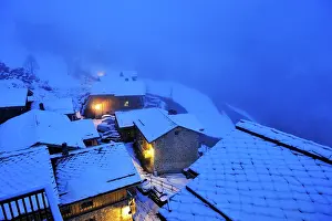 Charming Prints: Sainte-Foy-Tarentaise, Savoie department, Rhone-Alpes region, France, Europe
