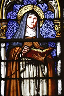 Saints Prints: Sainte-Monegonde, Sainte-Clotilde Church, Paris, France, Europe