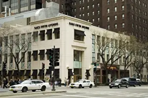 Stores Prints: Saks Fifth Avenue on Michigan Street or the Magnificent Mile