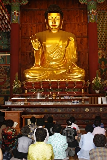 Jogyesa Temple Prints: Sakyamuni Buddha, Jogyesa Temple, Seoul, South Korea, Asia