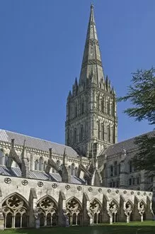 Images Dated 20th April 2010: Salisbury Cathedral, Wiltshire, England, United Kingdom, Europe