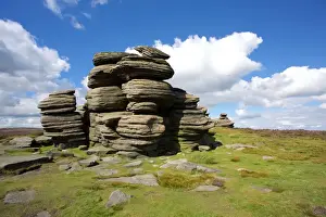 Outcrop Prints: Salt Cellar Rock on Derwent Edge, Peak District National Park, Derbyshire, England