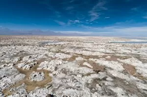 Images Dated 18th June 2010: Salt crust, Salar de Atacama, Atacama Desert, Chile, South America