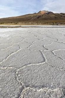 Bolivia Prints: The salt flats near Coqueza, a small town near the Thunupa Volcano, Salar de Uyuni