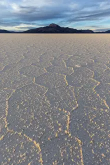 The salt flats near Coqueza, a small town near the Thunupa Volcano, Salar de Uyuni
