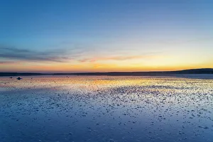 Evening Light Prints: Salt Lake Tuz at sunset, Karamollausagi