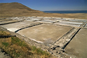 Lake Van Prints: Salt pans close to Lake Van, Kurdistan, Anatolia, Turkey, Asia Minor, Eurasia