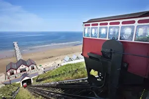 Typical Culture Prints: Saltburn Cliff Tramway showing Water Balancing Mechamism