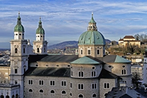 Baroque Style Prints: Salzburg Cathedral, UNESCO World Heritage Site, Salzburg, Austria, Europe