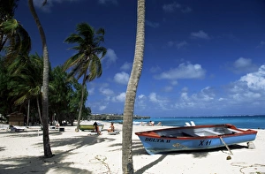 Barbadian Prints: Sam Lords Beach, Barbados, West Indies, Caribbean, Central America
