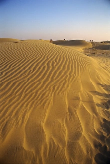 Ripple Prints: The Sam Sand Dunes at dusk