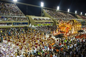 Samba Parade at the Carnival in Rio de Janeiro, Brazil, South America