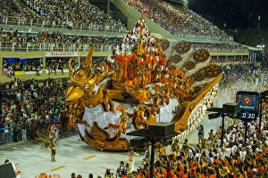 Samba Parade at the Carnival in Rio de Janeiro, Brazil, South America