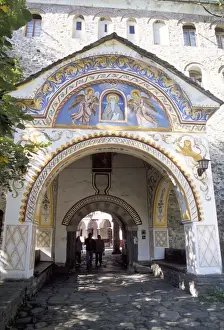 Bulgarian Prints: Samokov Gate of Rila monastery, UNESCO World Heritage Site, Rila Mountains