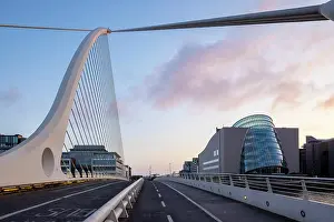 Pedestrians Prints: Samuel Beckett Bridge, Dublin, Republic of Ireland, Europe
