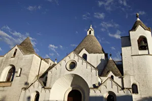 Lecce Prints: San Antonio church, Alberobello, Apulia, Italy, Europe