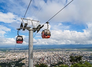 Urban Sprawl Prints: San Bernardo Hill Cable Car, Salta, Argentina, South America