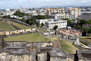 Puerto Rico Prints: San Cristobal castle, former Spanish fortress, UNESCO World Heritage Site