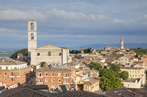 Perugia Prints: San Domenico Church, Perugia, Umbria, Italy, Europe