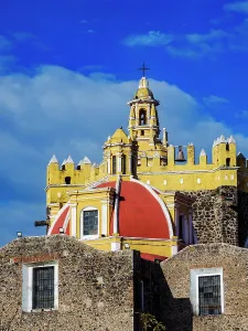 Colonial Prints: San Gabriel Franciscan Convent, Cholula, Puebla State, Mexico