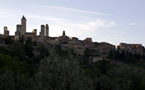 San Gimignano Prints: San Gimignano skyline, Tuscany, Italy, Europe