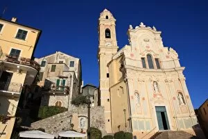 Images Dated 28th December 2011: San Giovanni Battista Church, Cervo (Imperia), Liguria, Italy