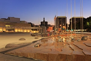 Architectural Landmark Prints: San Jose City Hall Plaza, San Jose, California, United States of America, North America