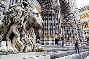 San Lorenzo Prints: San Lorenzo Cathedral, Genoa, Liguria, Italy, Europe