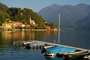 Lombardy Prints: San Mamete, Lake Lugano, Lombardy, Italian Lakes, Italy, Europe