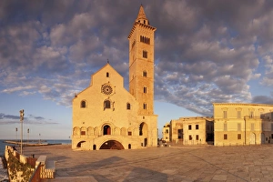 Piazza Del Duomo Prints: San Nicola Pellegrino cathedral at sunset