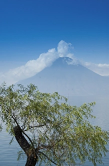 Lake Atitlan Prints: San Pedro Volcano, Lake Atitlan, Guatemala, Central America