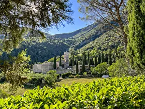 Umbria Prints: San Pietro in Valle Abbey, Ferentillo, Umbria, Italy, Europe