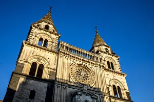 Rose Window Prints: San Rocco Church, Acireale, Sicily, Italy, Europe
