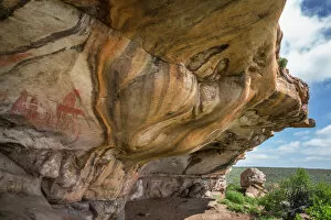 Antiquities Gallery: San rock art, Cederberg mountains, Western Cape, South Africa, Africa