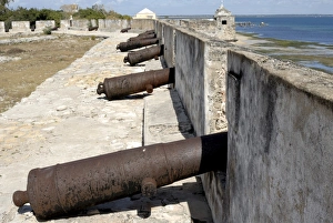 Mozambique Prints: San Sebastian fort dating from 1558, UNESCO World Heritage Site, Mozambique Island
