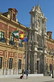 Images Dated 9th April 2011: San Telmo Palace, facade, Seville, Andalusia, Spain, Europe