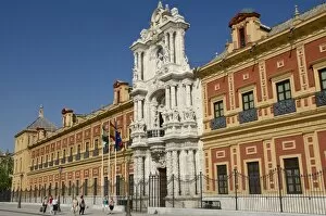 Images Dated 9th April 2011: San Telmo Palace, facade, Seville, Andalusia, Spain, Europe