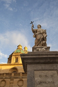Saints Prints: San Vito in Piazza della Repubblica, Mazzara del Vallo, Sicily, Italy, Europe