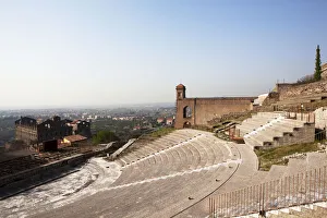 Amphitheatre Prints: Sanctuary of Hercules Victor, Tivoli, Lazio, Italy, Europe