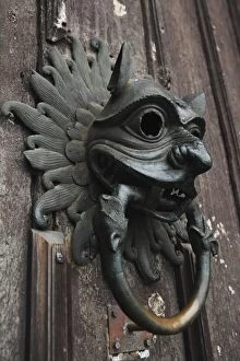 Durham Collection: The Sanctuary Knocker, which people knocked on for asylum in medieval times, Durham Cathedral