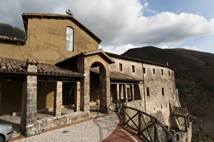 Rieti Prints: Sanctuary of Poggio Bustone, Poggio Bustone, Rieti, Lazio (Latium), Italy, Europe