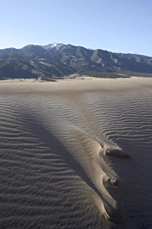 Great Sand Dunes Prints: Sand dune with frost at dawn
