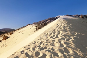 Sand dune, Risco del Paso, Playa de Sotavento, Fuerteventura, Canary Islands, Spain, Europe