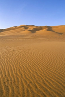 Arid Landscape Prints: Sand dunes, Erg Murzuq, Sahara desert, Fezzan, Libya, North Africa, Africa