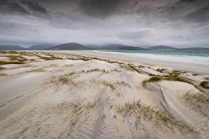 Typically Scottish Prints: Sand dunes, Luskentyre Beach, West Harris, Outer Hebrides, Scotland, United Kingdom
