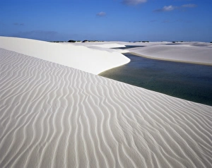 Ripple Prints: Sand dunes near Lagoa Bonita (Beautiful Lagoon), Parque Nacional dos Lencois Maranhenses