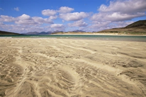 Harris Prints: Sand patterns and view of hills