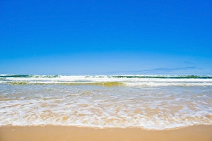 Queens Land Prints: Sand sea and sky of Seventy Five Mile Beach