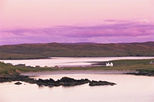 Sand Wick and Hillswick at sunset