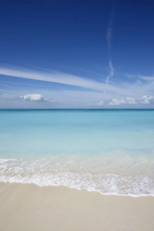 The sands of Grace Bay, the most spectacular beach on Providenciales, Turks and Caicos